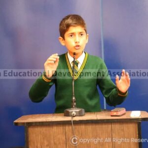 APS West student participated in All Karachi speech competition