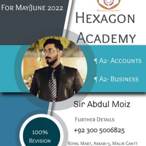 Crash Course for A-Levels Accounts & Business at Hexagon Academy