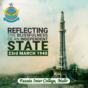 23rd March celebrations at Fazaia Inter College, Malir