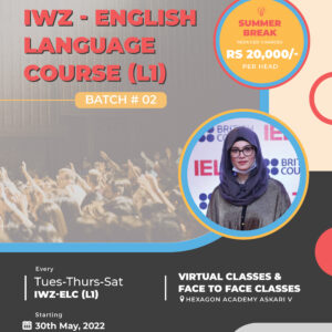 IWZ Starting English Language Course (L1) Batch # 02