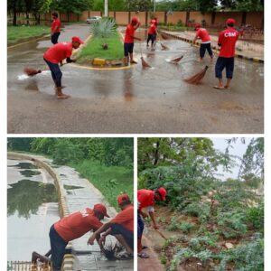 Cantonment Board Malir at work during Rain Emergency