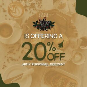 Avail a 20% Military Personnel Discount at Little Venice