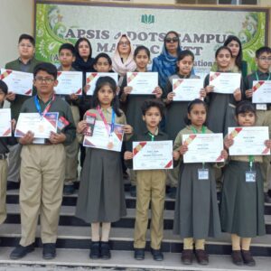 Prize Distribution Ceremony of International Kangaroo Science Competition at APS 4 Dots International Campus