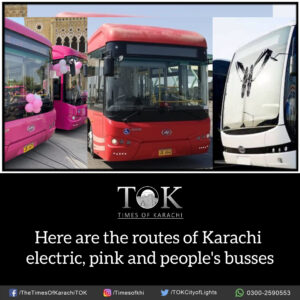 Routes of Karachi electric, pink and people’s busses