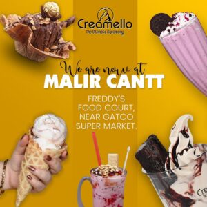 Creamello – The Ultimate Creamery is now open at Malir Cantt