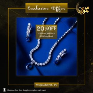 Mujawharat offers special 20% off on Silver & Artificial Jewelry