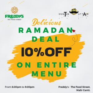 Hunter Attack offers 10% Off on Entire Menu in Ramadan