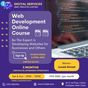 Web development Online Course by 1 Sol Digital Services