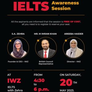 ‘British Council’ face-to-face for the IELTS Awareness Session by IWZ