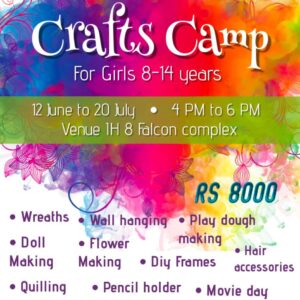 Crafts Camp at Falcon Complex Malir Cantt