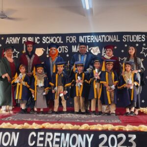 Celebrating KG Graduation at Army Public School for International Studies 4 Dots Campus, Malir Cantt