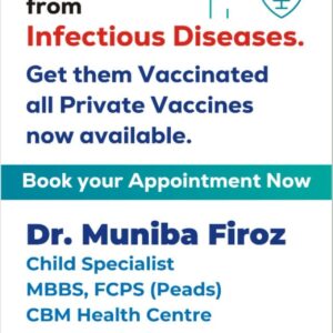 Dr. Muniba Firoz, Child Specialist at CBM Health Centre