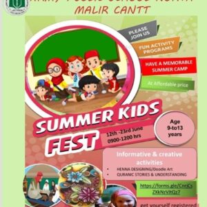 Join us for an Unforgettable Summer Camp at Army Public School North Malir Cantt!