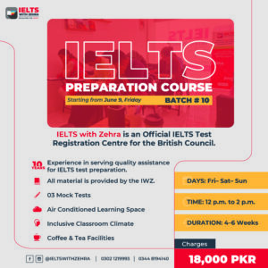 IELTS Preparation Course Batch 10 – Starting from June 9, 2023