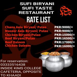 Sufi Biryani Catering Service for the Month of Moharram