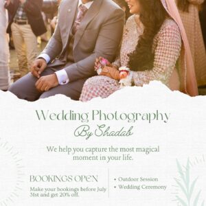 Capture the Magic of Your Special Day with Wedding Photography by Shadab