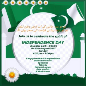 Embrace Freedom: Join Us for an Enchanting Independence Day Event at DOHS Phase 1