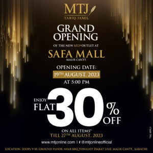 Introducing MTJ at Safa Mall, Malir Cantt!