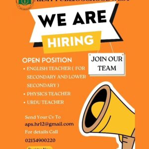 Join APS Team! Qualified and Experienced Teachers Wanted