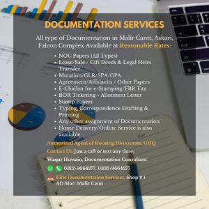 Your Reliable Documentation Partner in Malir Cantt – Elite Documentation Services