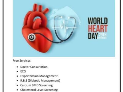 NICVD Celebrates World Heart Day: Join Us for a Healthy Heart Screening Camp!